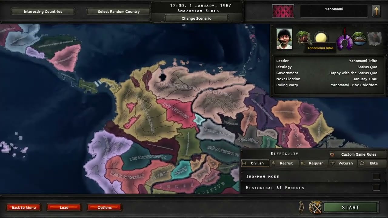 HOI4 Ashes of Libertad mod: Full Map Showcase(All nations and leaders)