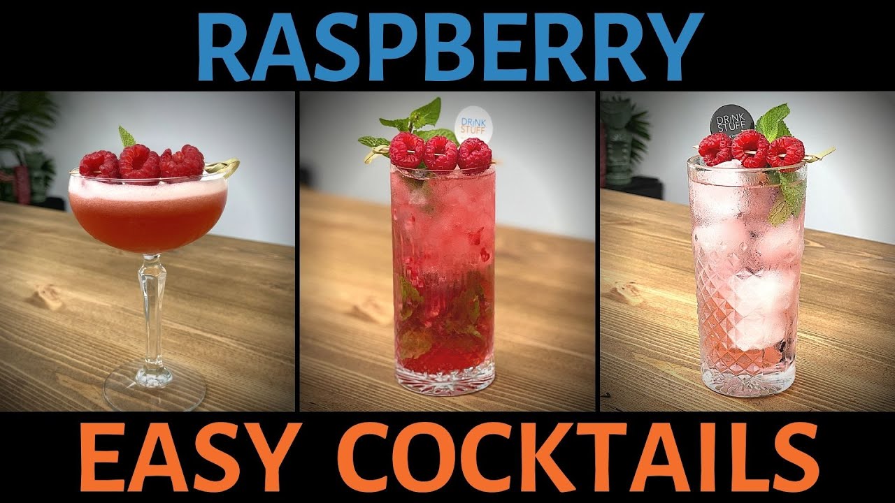 EASY RASPBERRY Cocktails Recipes to make at home