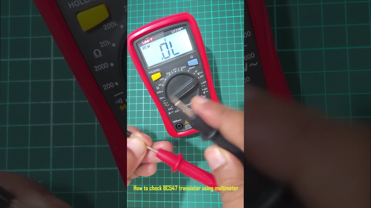How to check BC547 transistor with multimeter #shorts  #shortsvideo #electronic #diy