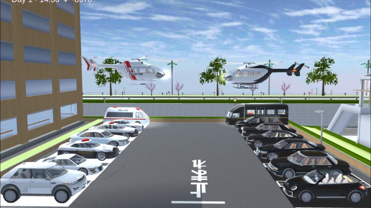 ALL WHITE & BLACK COLOUR CAR COLLECTION AT SECRET PLACE 🚔🤯😨✅.ll SAKURASCHOOLSIMULATOR GAME ll😱😨🤯✅✅