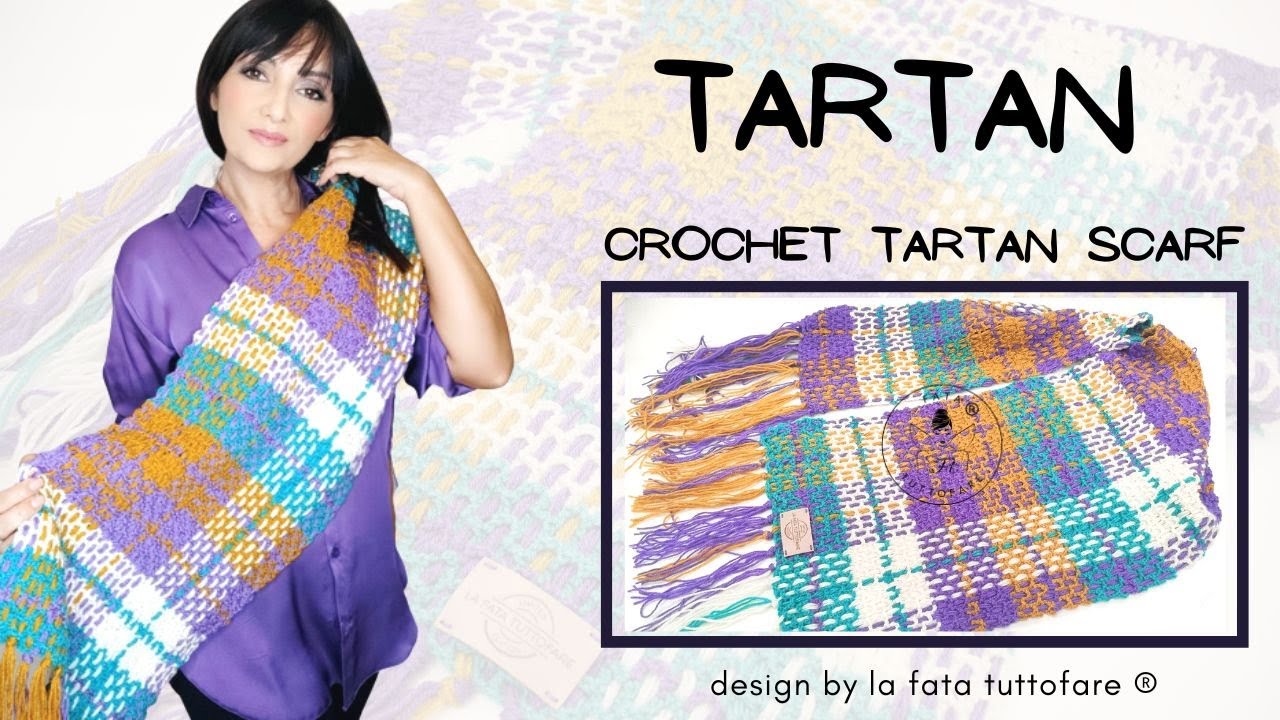 TUTORIAL: Crochet Tartan Scarf