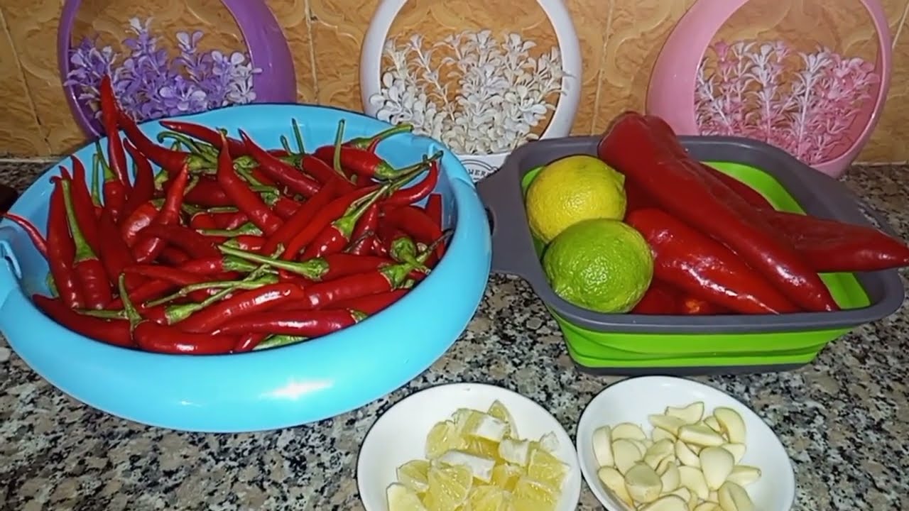 طريقة تحضير الهريسة المغربية صنع منزلي مع طريقة الاحتفاض بها اكثر من سنة 😋😍