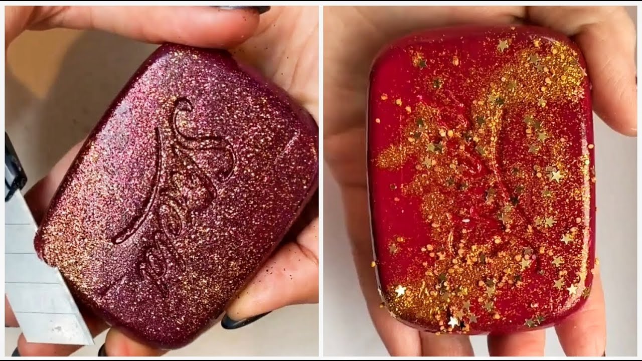 ✨ ASMR Soap Carving for Stress Relief ✨