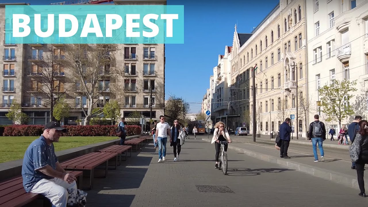 Budapest District 5 - Lipótváros -  Budapest, Hungary [4k Ultra HD 60fps ]