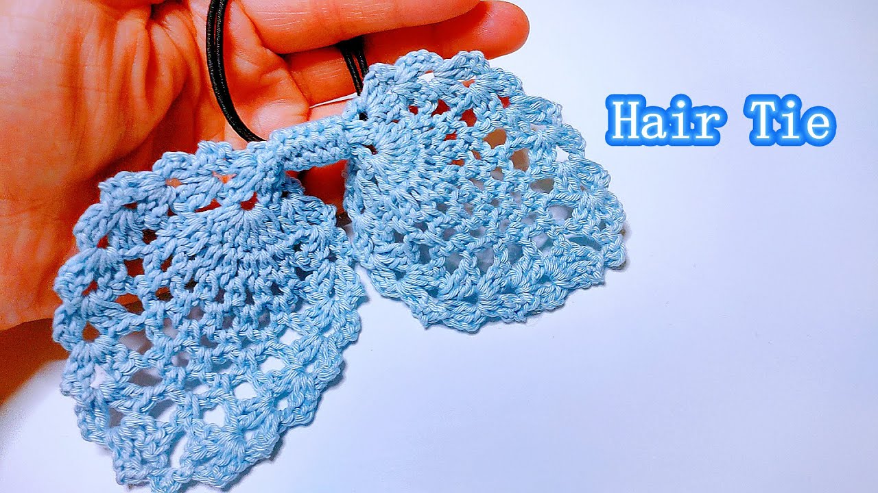 Crochet Hair Tie lace pattern
