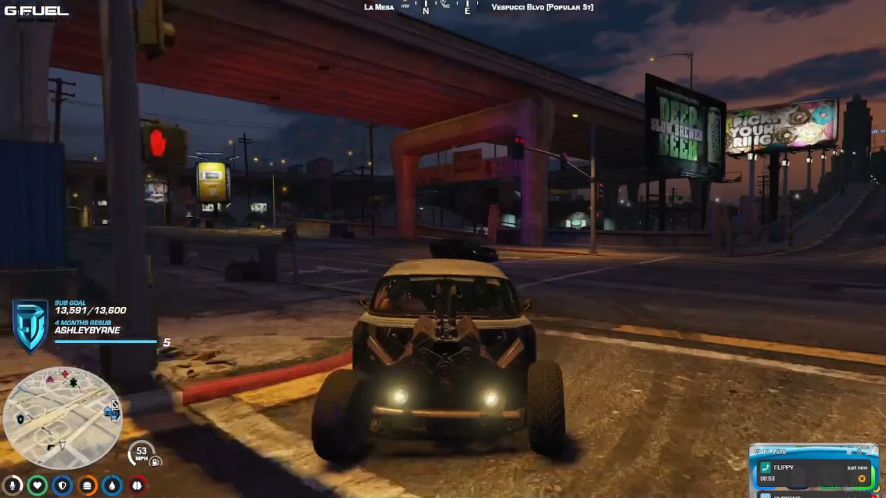Randy Bullet loses cops in an INSANE Cop Chase - NoPixel