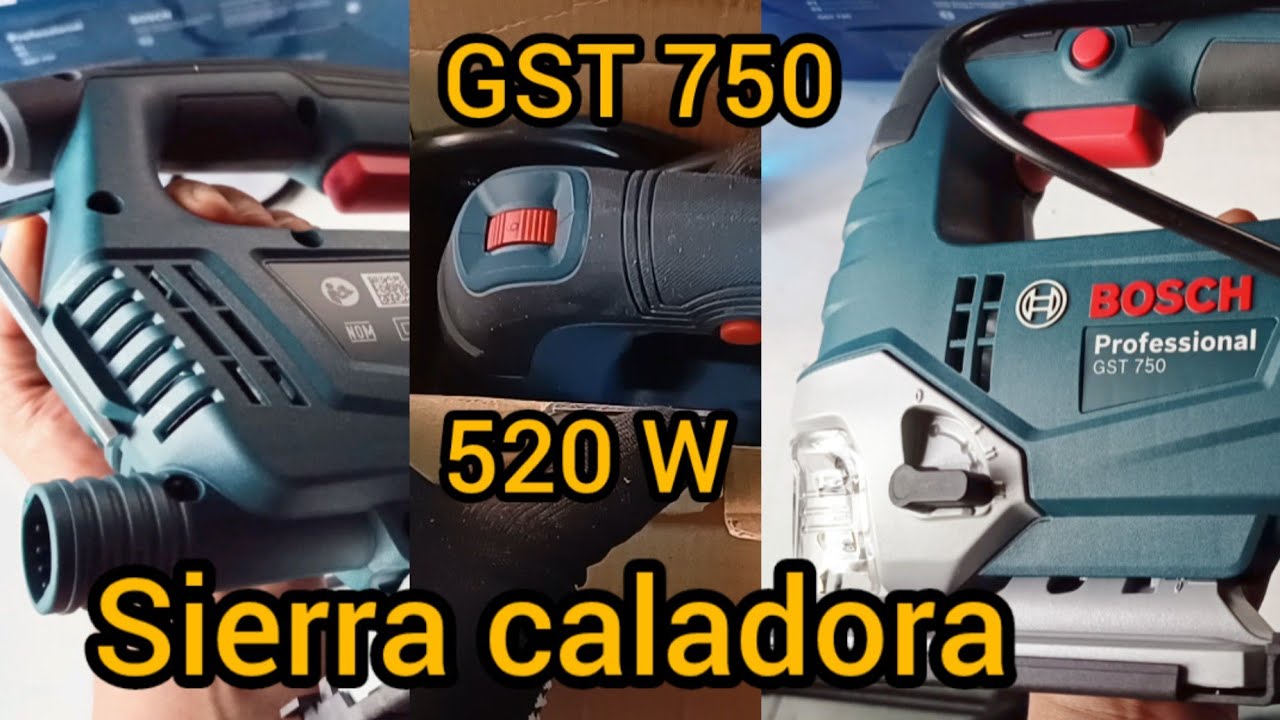 Sierra caladora Profesional GST 750 520 W BOSCH de velocidades, Unboxing