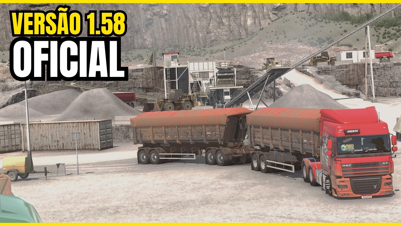 MUDOU MUITO? Testando a 1.58 Oficial no Rotas Brasil saindo da Pedreira | ETS2