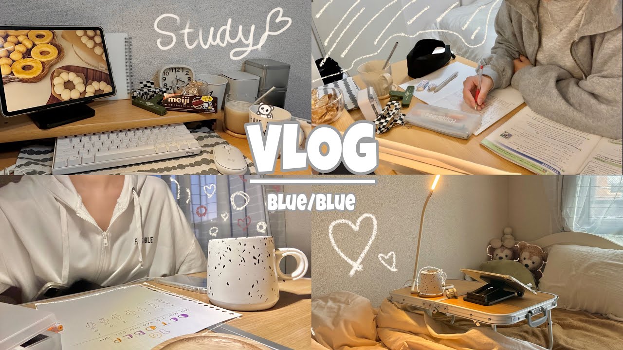 【VLOG】テスト前日に全部詰め込む高校生の過ごし方✏️📖 | テスト期間中に誕生日を迎える- ̗̀ 🎂  ̖́-  | 忙しい5日間に密着😂💓