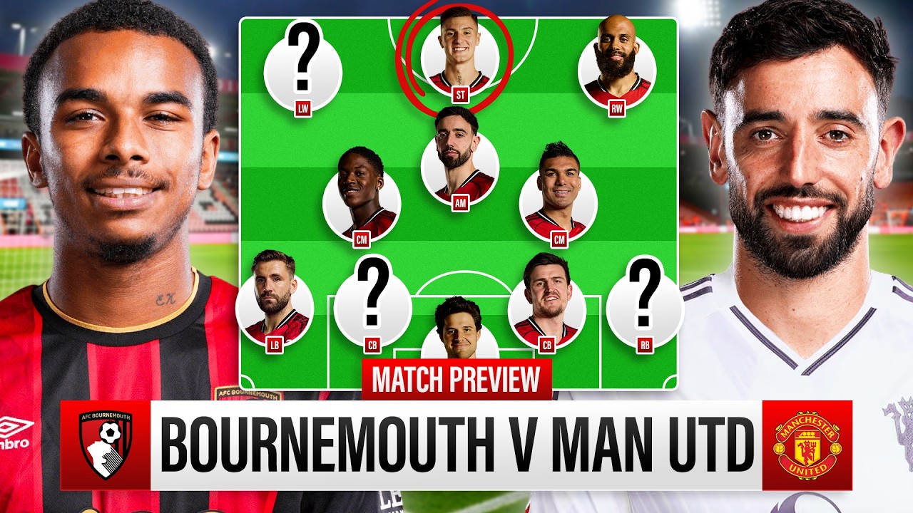 Sesko MUST Start! Bournemouth vs Man United Tactical Preview