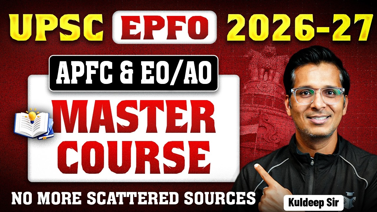 UPSC EPFO APFC EO/AO 2026&ndash;27: Master Course