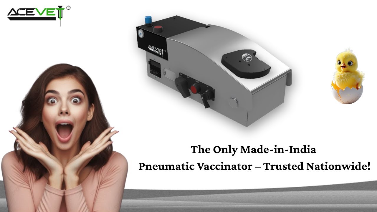ACEVET Poultry Vaccinator Demo | Fully Pneumatic Vaccinator for Chicks – High Efficiency & Accuracy