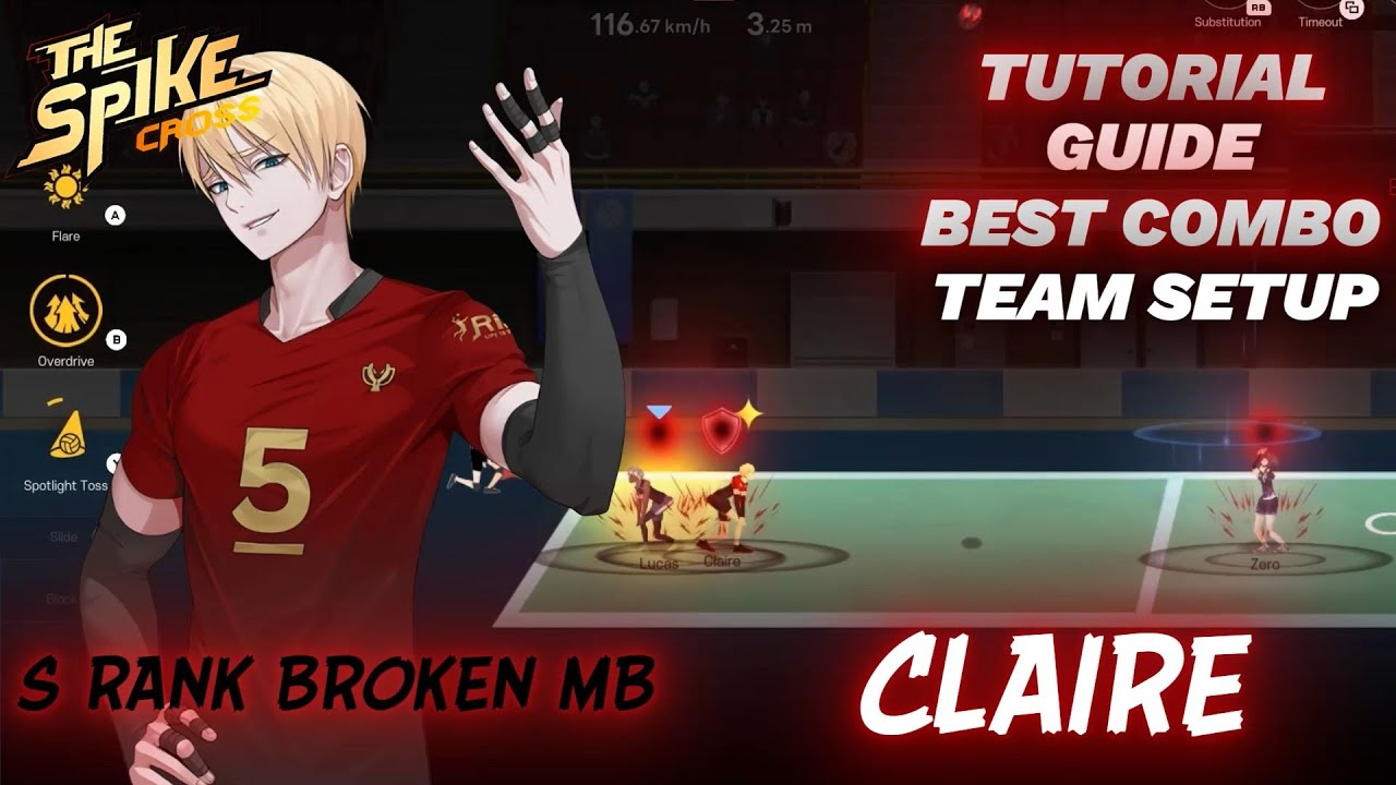 Claire S Rank Broken MB Tutorial, Guide, & Best Combo Team - The Spike Volleyball Cross