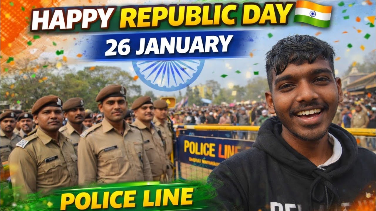 Police Line Dumka Jharkhand 26 th January ❤️🤍🇮🇳 | #newvlogvideo #26thjanuaryvlogs #policelinedumka 