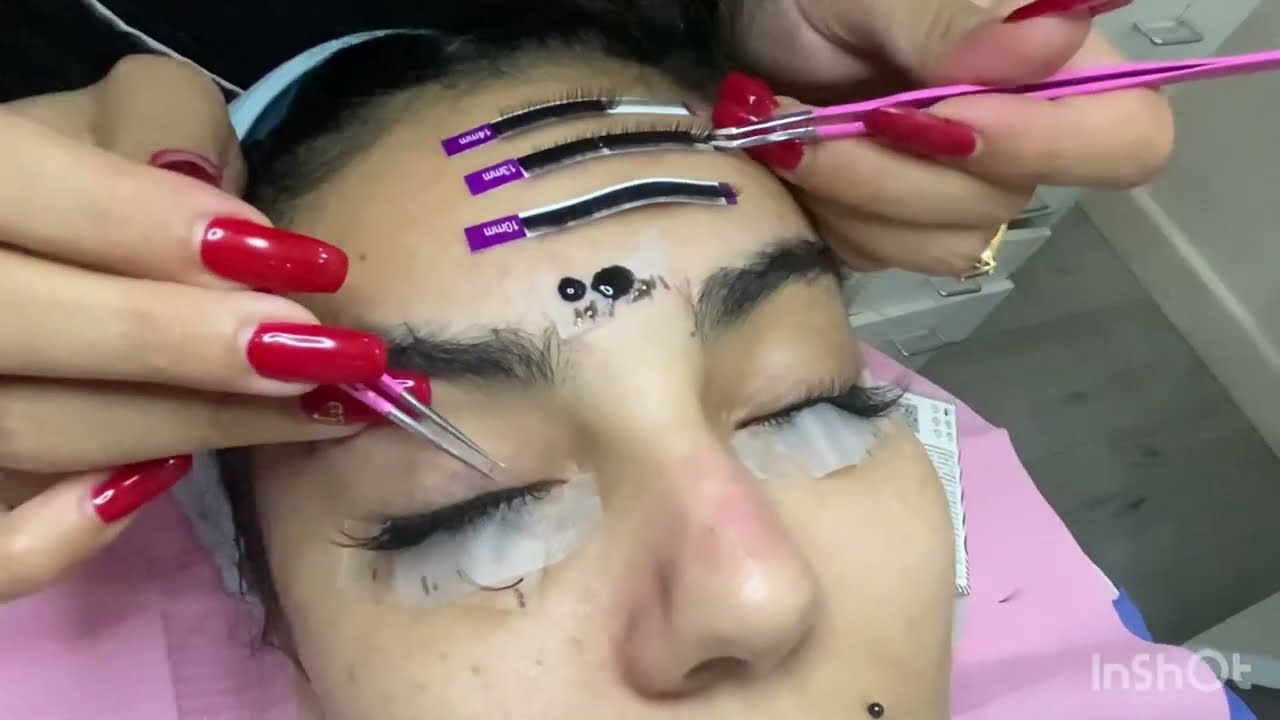احدث تركيب رموش شعر طبيعي بسهوله 😉