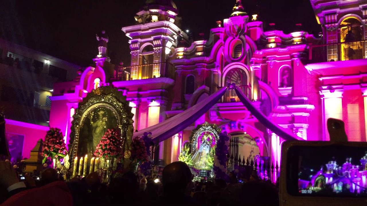 El Señor de los Milagros visita a la Virgen de Cocharcas 18 de octubre 2016