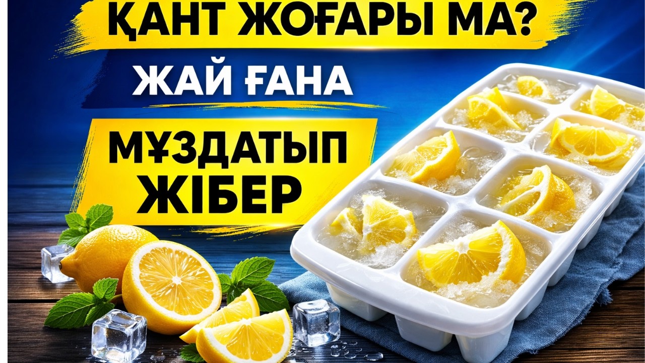 «САХАРДАН ҚҰТЫЛУ ҮШІН БЕРІЛГЕН ҚАТАҢ ҚАҒИДА: ЛИМОН + САЛҚЫН АУА – ДИАБЕТТІҢ ҚОРҚЫНЫШЫН ЖОЙАДЫ!»