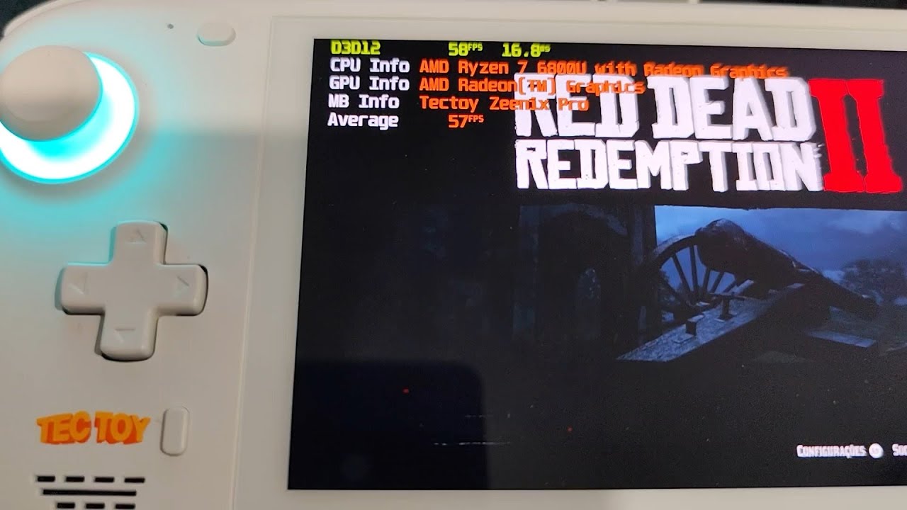 Jogando Red Dead Redemption 2 no Zeenix Pro