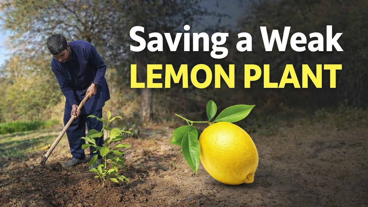 Saving a Weak Lemon Plant 🌱🍋
