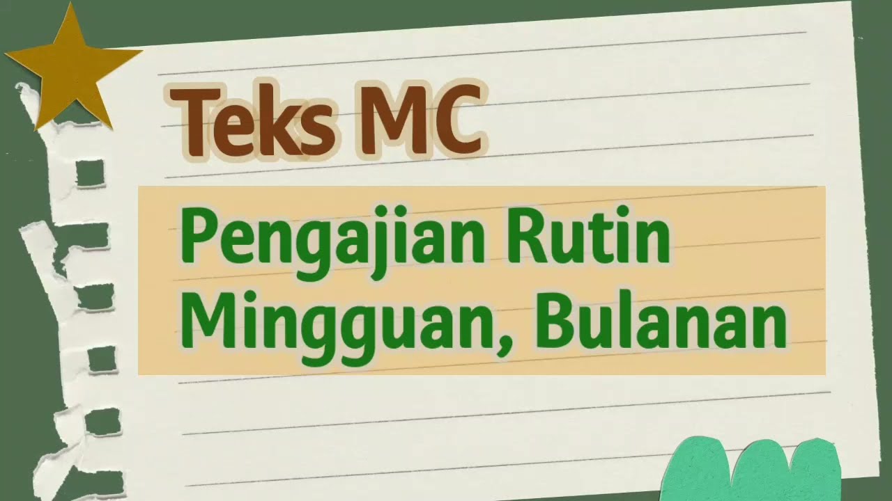 MC Pengajian Rutin