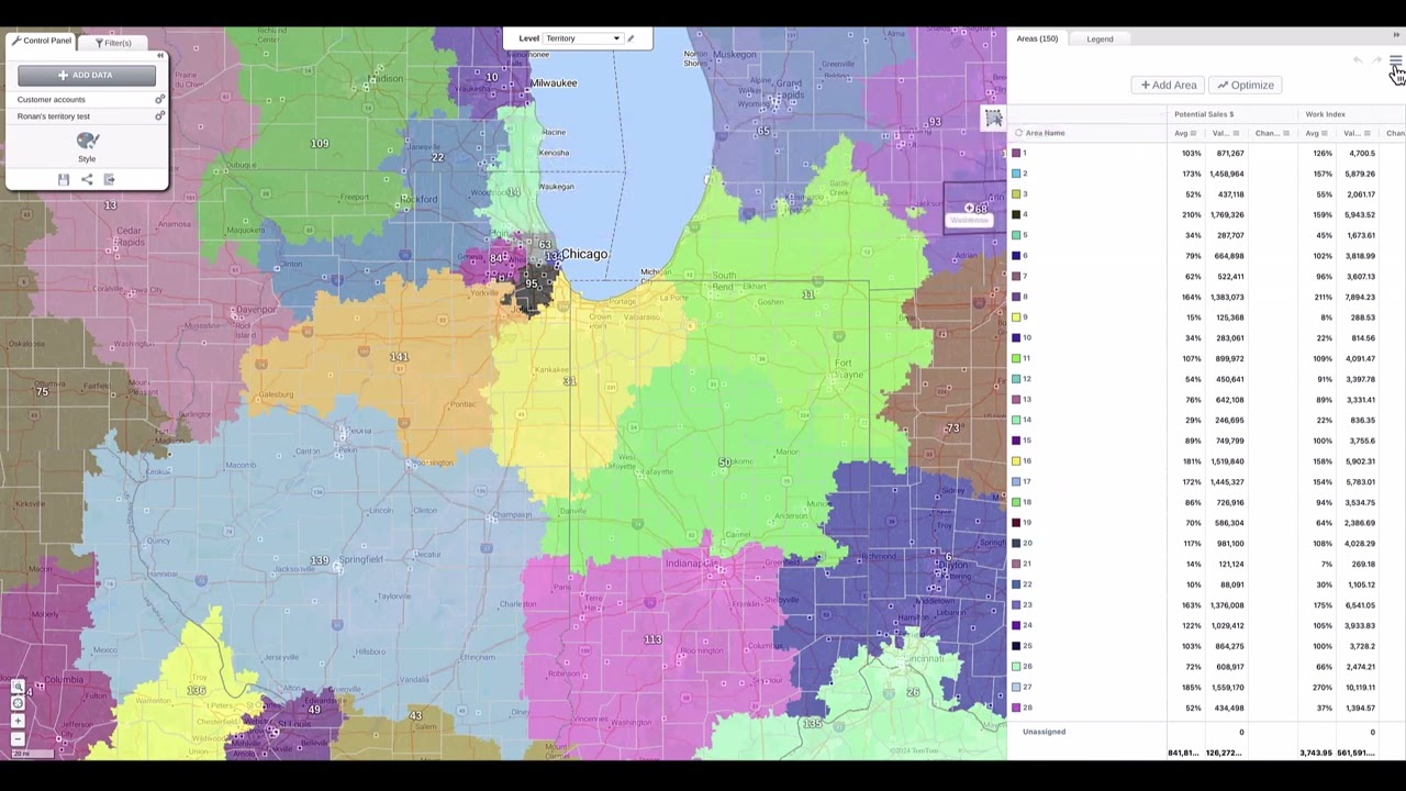 What is sales territory mapping