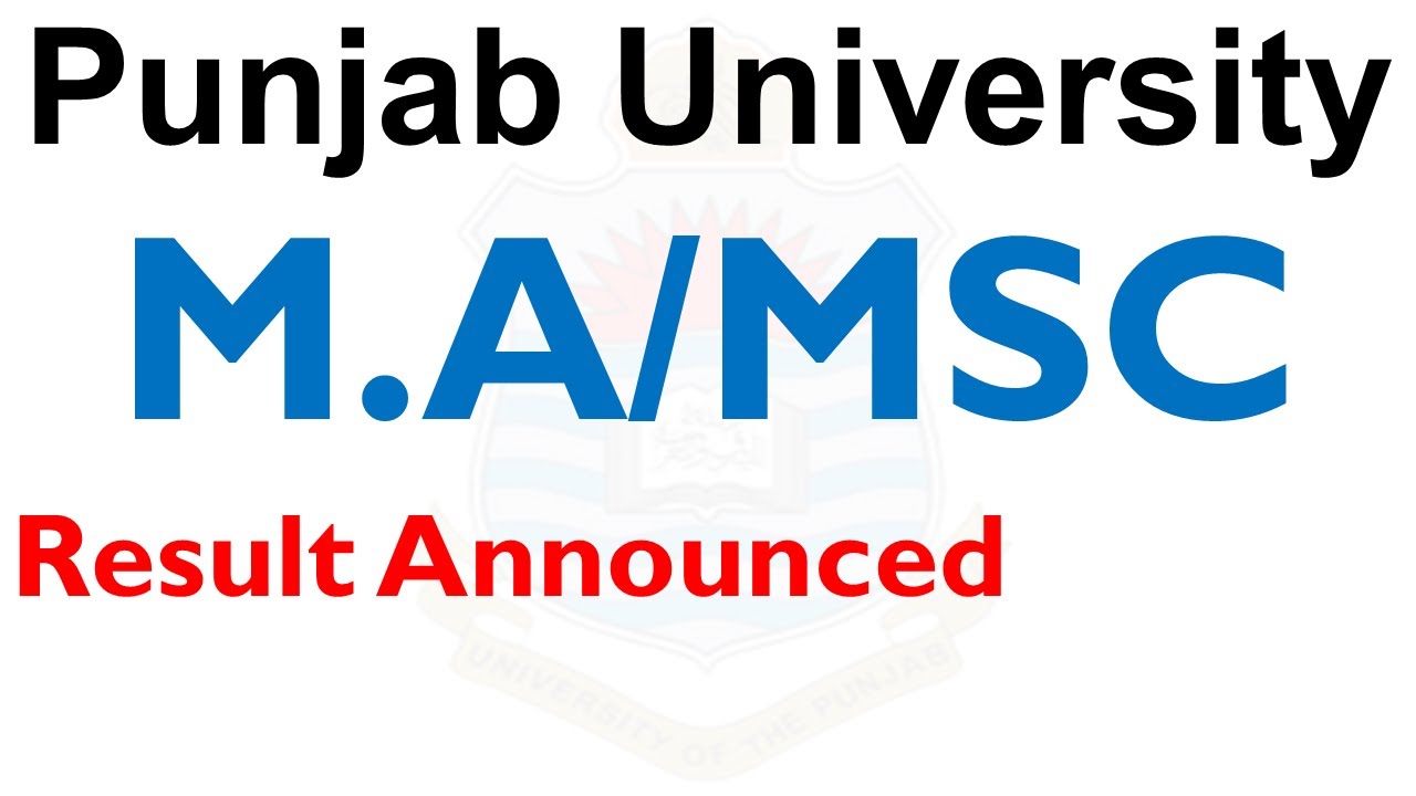 M.a Msc Part 1 & Supply 2020 & Annual 2021 Results Punjab University pu ma msc results ma msc res