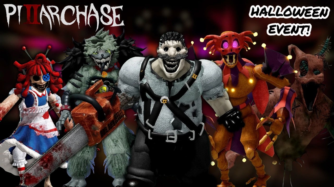 WINNING WITH EVERY 'HALLOWEEN' EVENT KILLER SKIN! (PART 1) | Roblox Pillar Chase