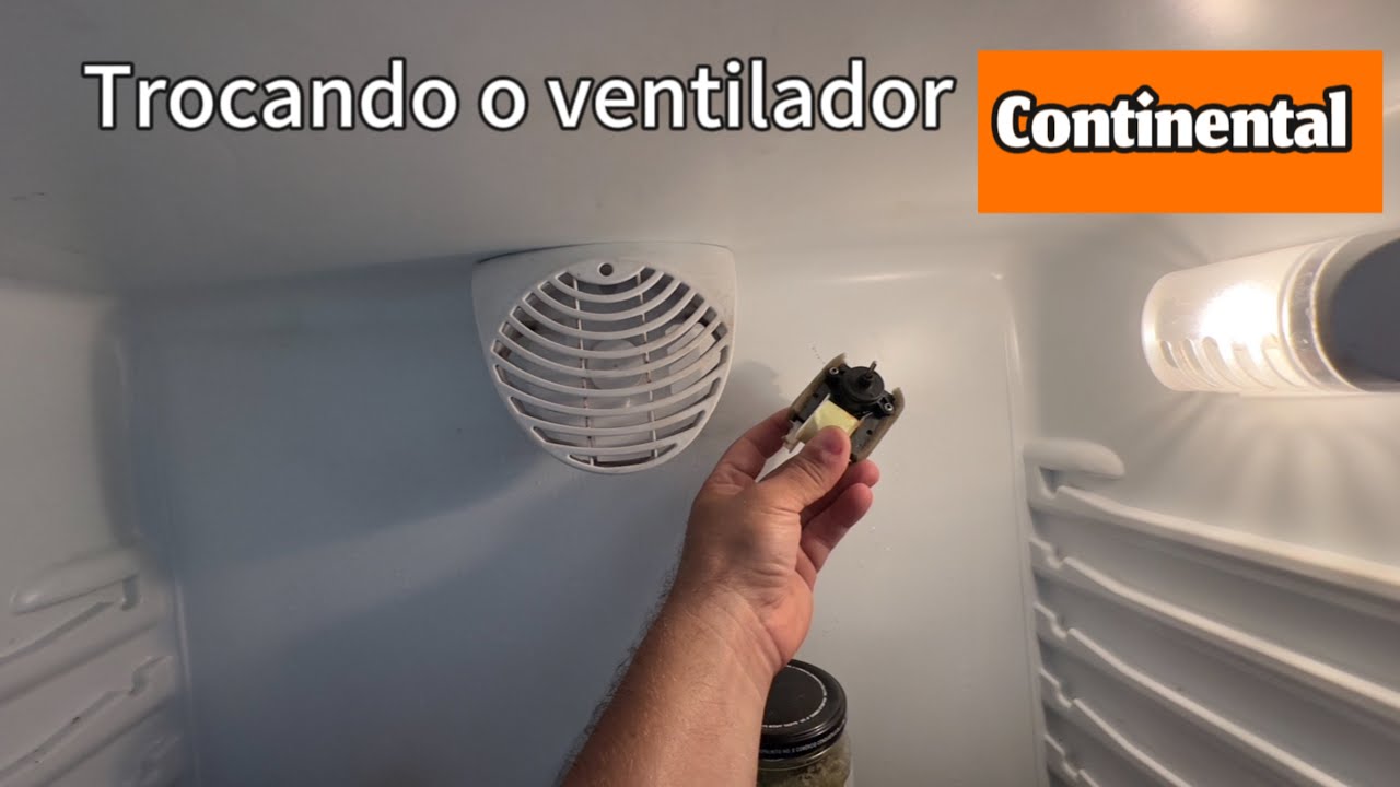 Trocando ventilador geladeira Continental Copacabana