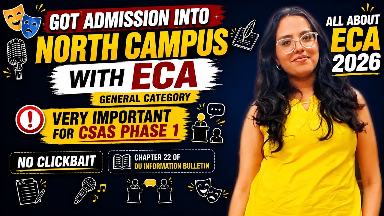 ECA in CSAS Phase 1 Explained🔥North Campus with ECA| DU Admissions 2026 | ECA & SPORTS QUOTA Guide