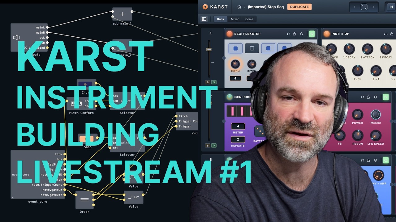 Karst instrument-building livestream #1