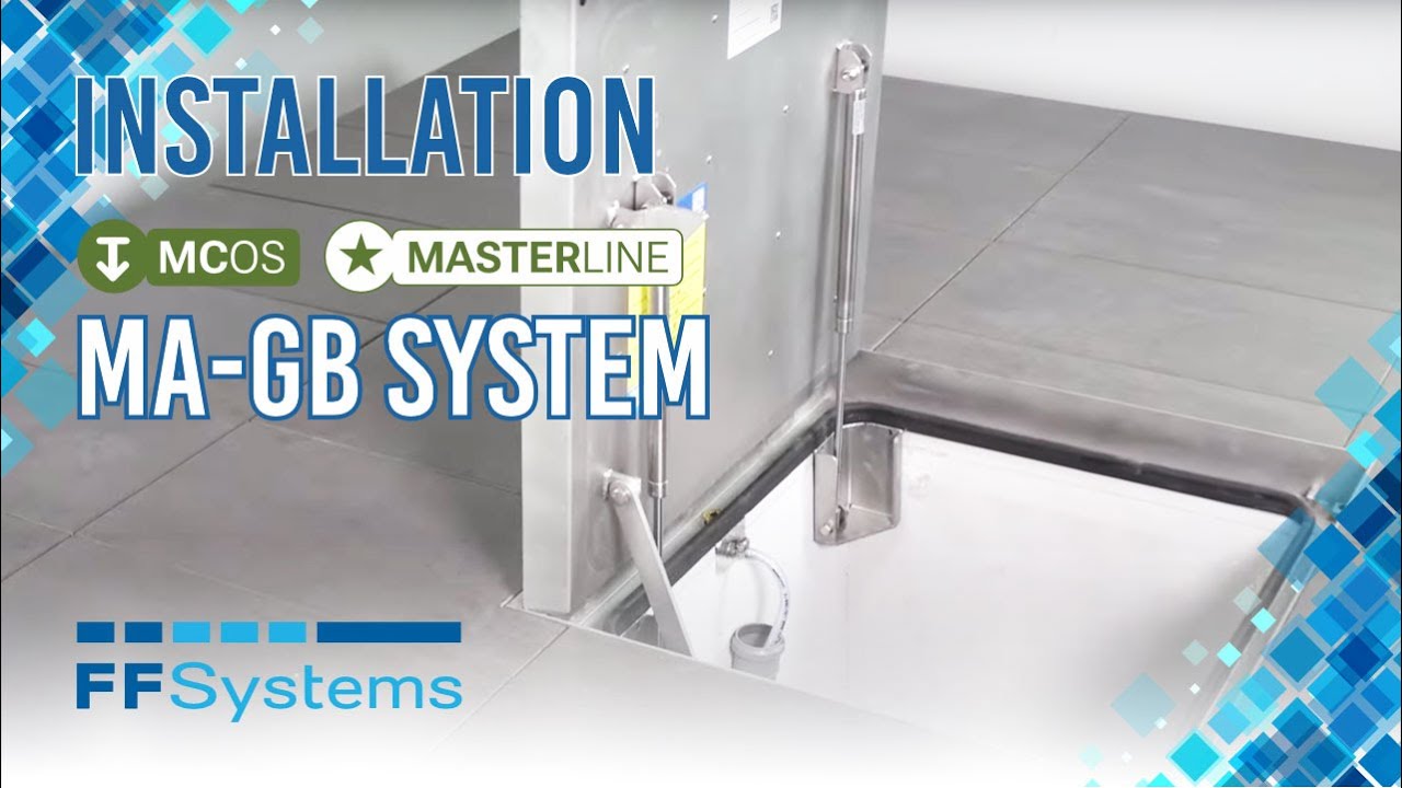 Systém MA-GB podlahový poklop FF Systems-Montážne video s voliteľnou drenážou