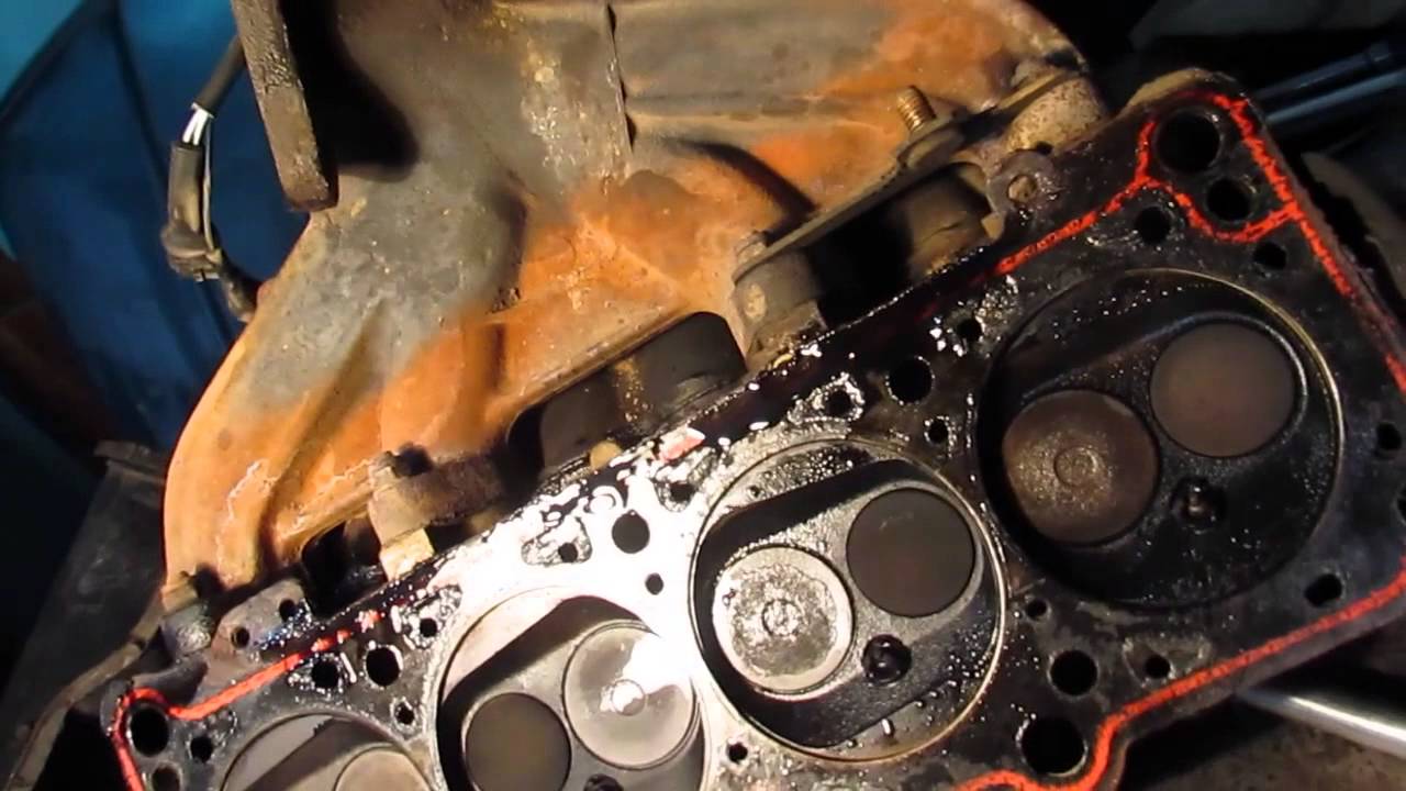 Audi 80 .Ауди 80 Б 4 замена прокладки  головки блока