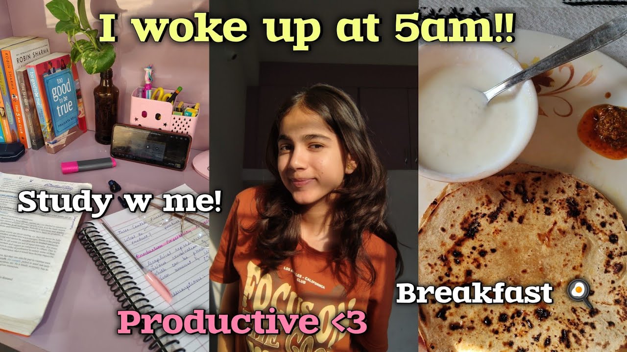 PRODUCTIVE STUDY VLOG 🌟 | Morning Study routine 📖 | Vanshika 🌷#cbse11thgrader