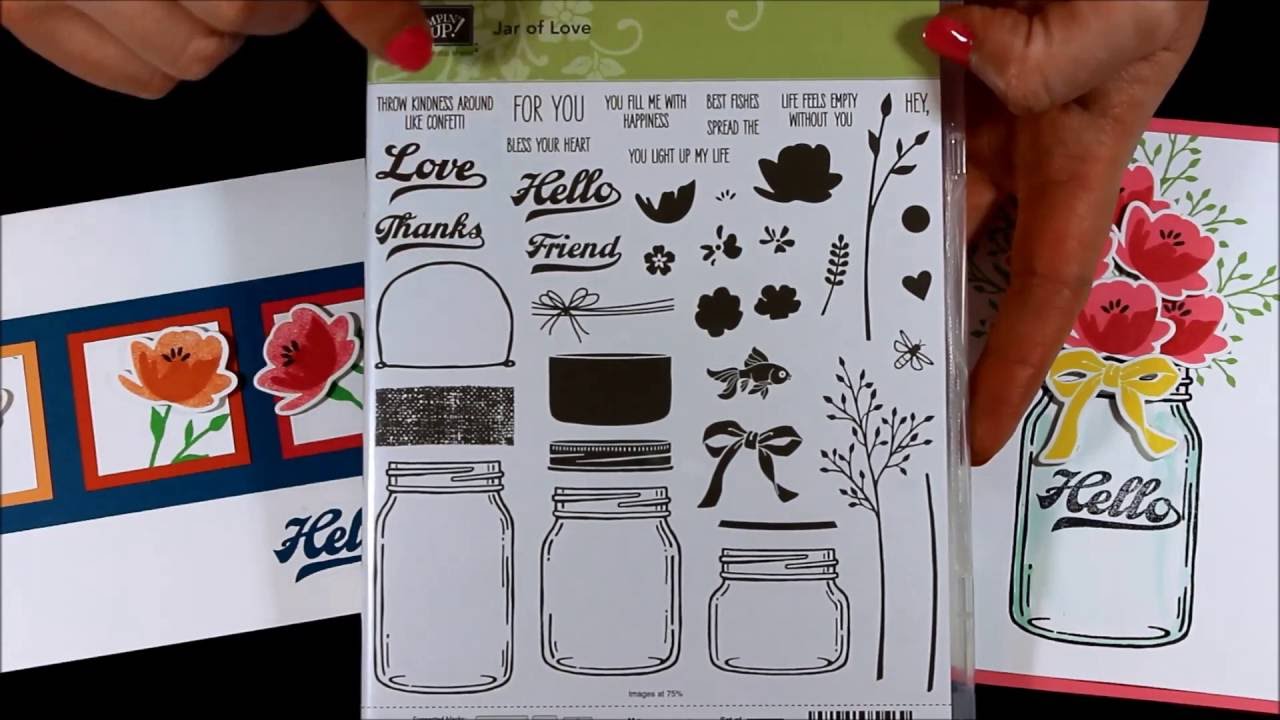 Beautiful Flower Bouquets with the Jar of Love Stampin' Up Stamp Set - Laura's Stamp Pad