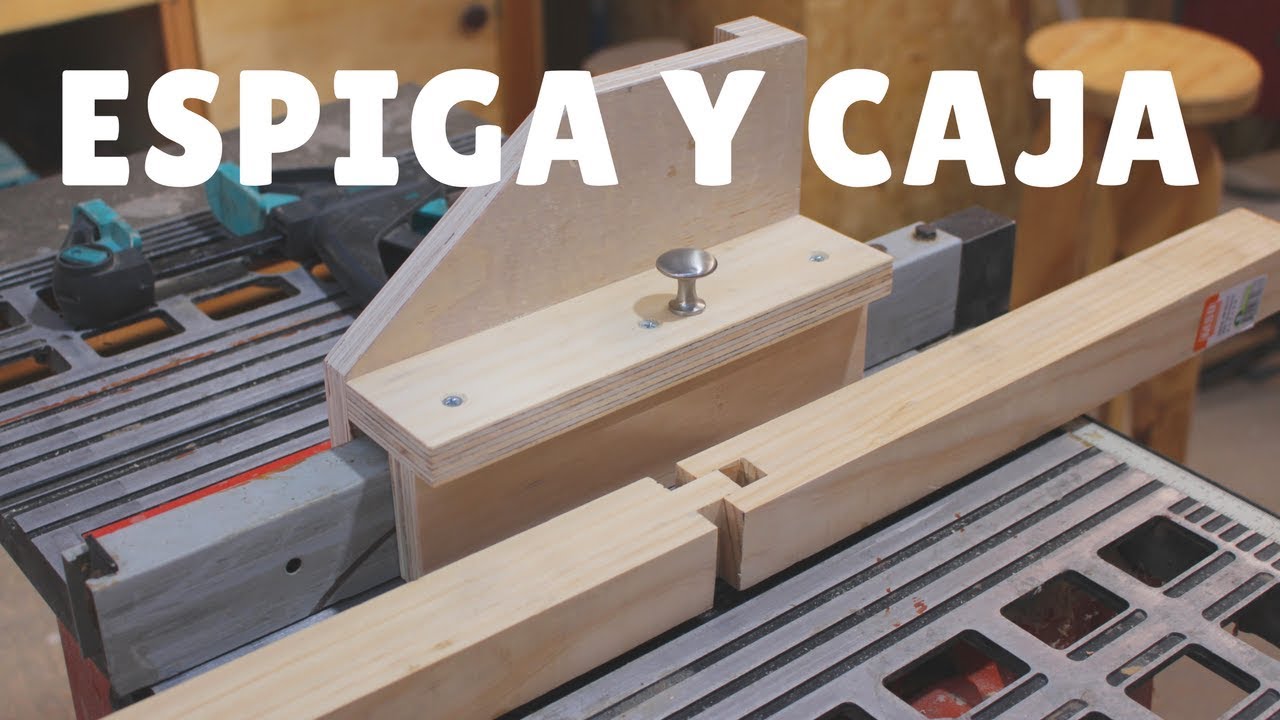 Guia para sierra de banco - Espiga y caja abierta