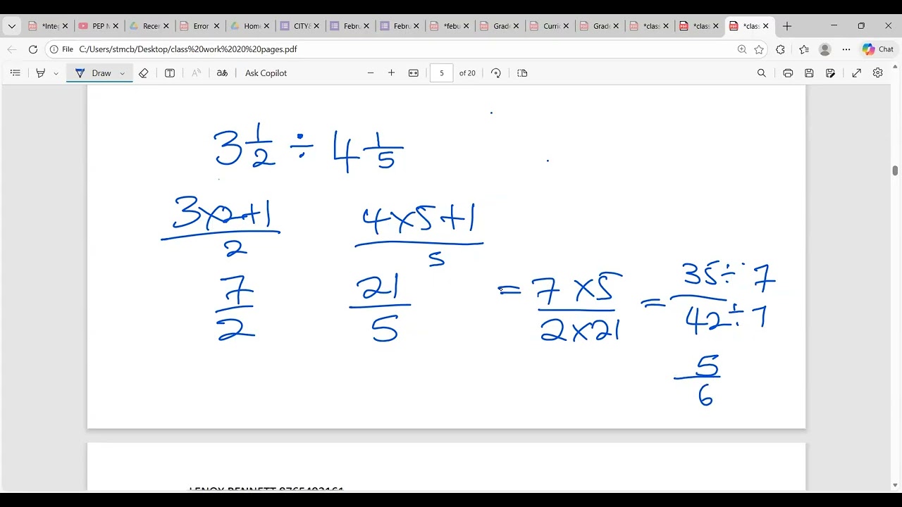 Curriculum Base fraction and Ratio