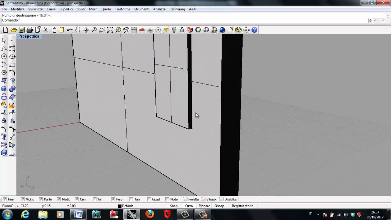 Tutorial completo Rhinoceros 06 - Unioni e differenze Booleane, Livelli