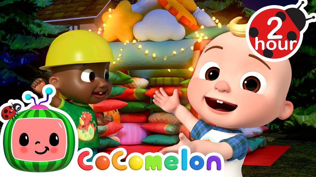 Pillow Fort Challenge! How Big Can It Get? | CoComelon Nursery Rhymes & Songs | Kids Learning