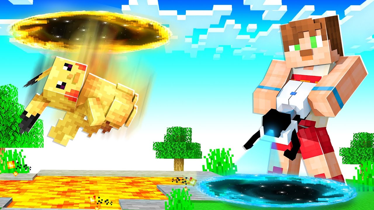 PORTAL GUN ile HIRSIZLIK YAPTIK - Minecraft Pokemon Modlu Survival
