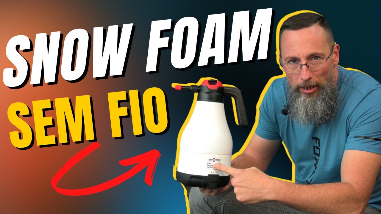 Lavar o Carro em Casa Espuma Portátil Snow Foam Sem Fio