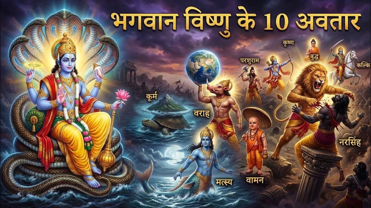 भगवान विष्णु के 10 अवतार ही क्यों ‌ हुएं - और कौन हैं आखरी अवतार | Bhagwan Vishnu 10 Avtar .. ! 