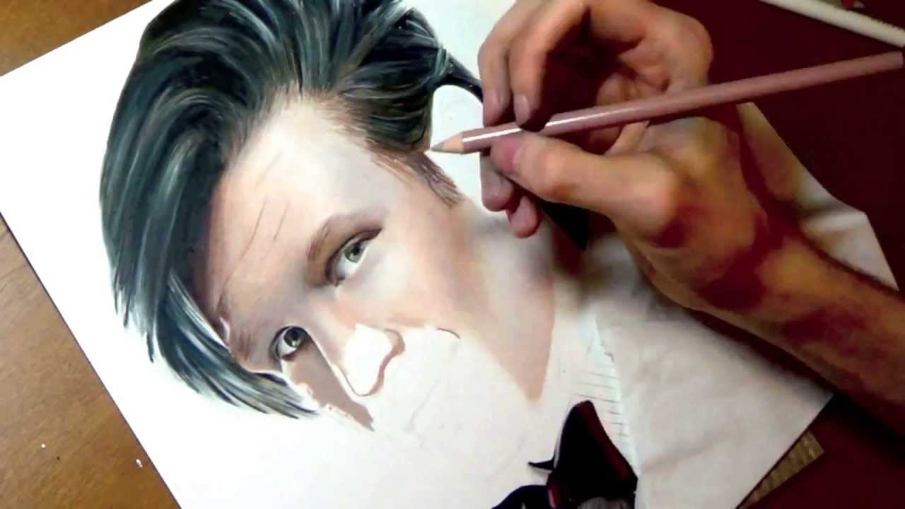 Drawing Matt Smith from Doctor Who