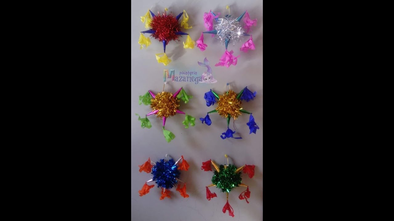 Mini piñatitas de estrella