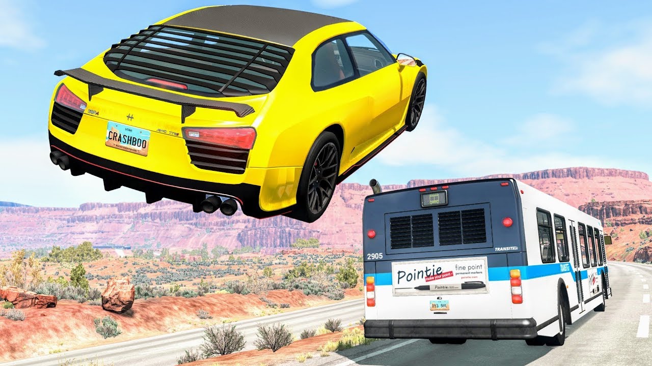 High Speed Traffic Crashes #36 - BeamNG Drive | CrashBoomPunk