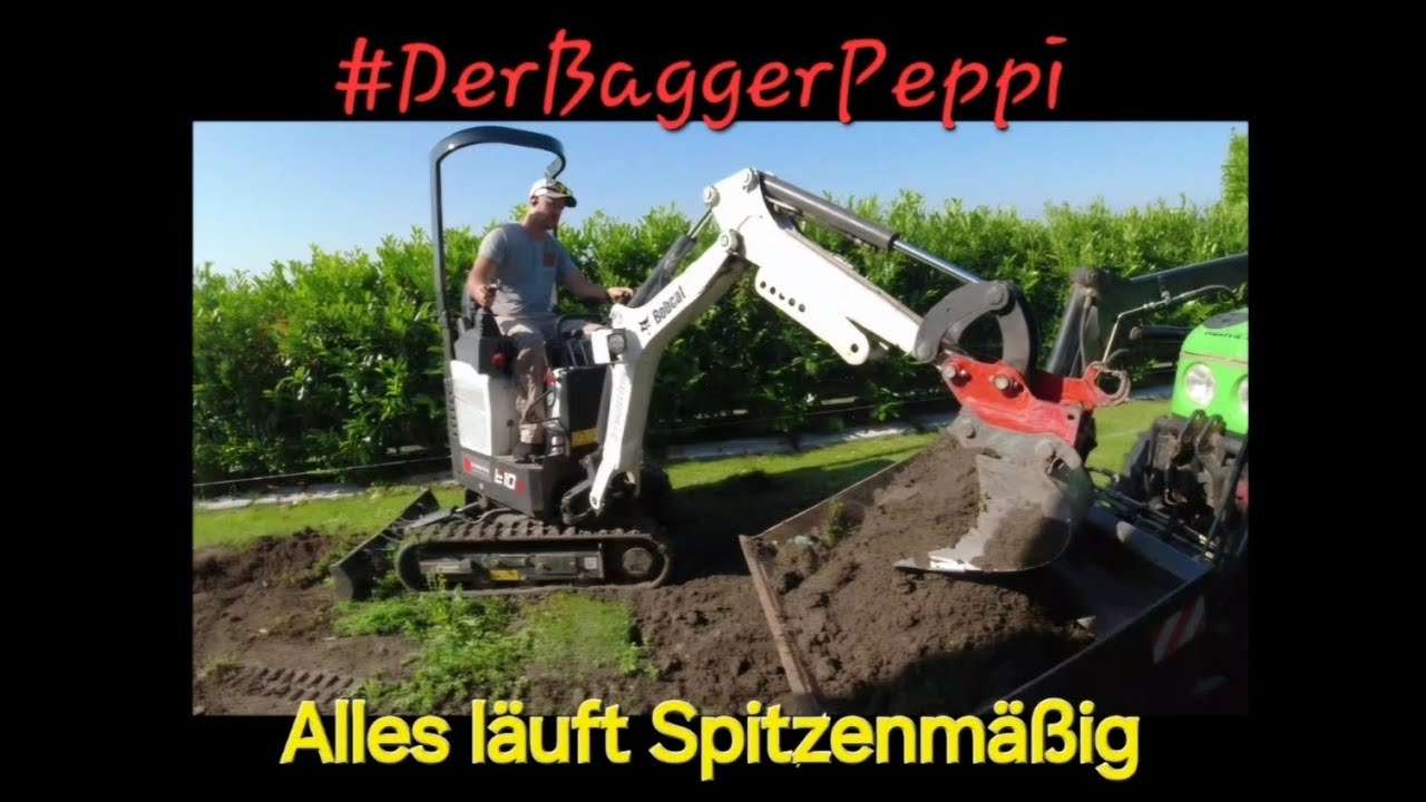 Alles läuft Sitzenmäßig 💪/ DerBaggerPeppi/mit Bobcat E10z/ &PK Hausbetreuung