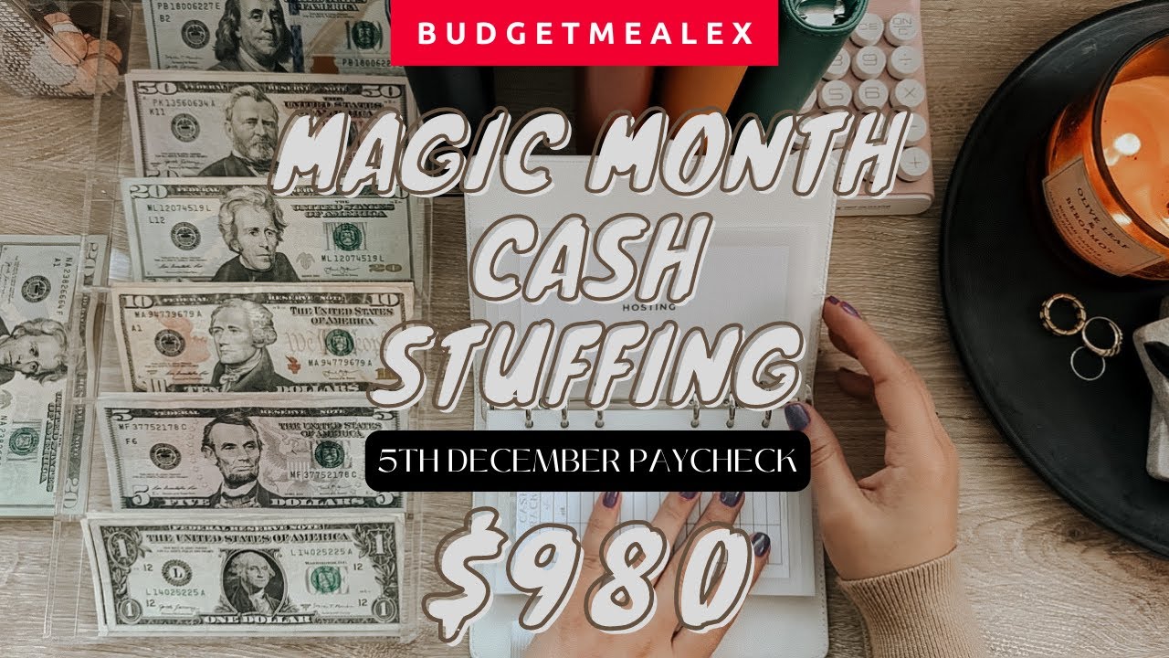 Cash Envelope Stuffing | $980 | December Paycheck #5 | Magic Month | Dave Ramsey Inspired