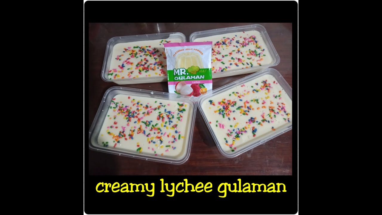 creamy lychee gulaman