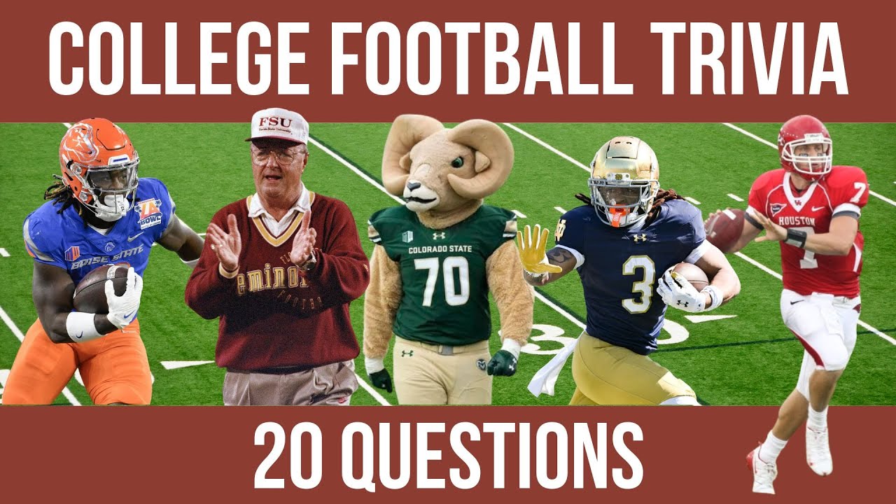 College Football Trivia Challenge | 20 Questions to Kick Off the Season!