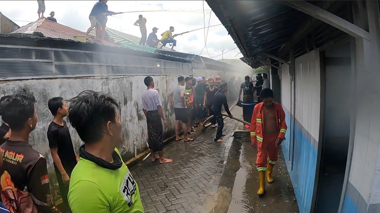 Kebakaran di Kitun Barabai Darat HST