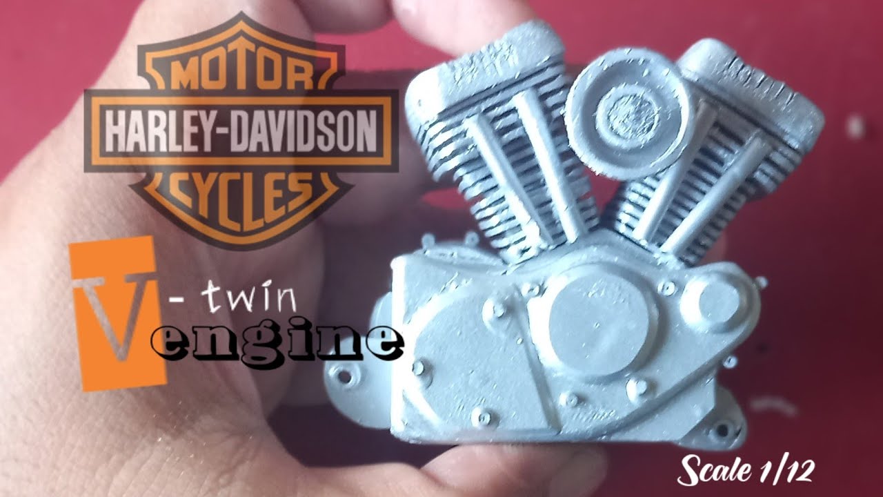 I changed an old PVC paralon into a V-twin engine Harley Davidson in 10 minutes!